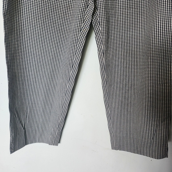 INC International Concepts Gingham Check Capri Cotton Pants - Picture 3 of 9